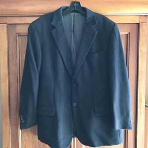 Pronto Uomo 100% Cashmere Dark Gray Single Breasted Blazer 44R